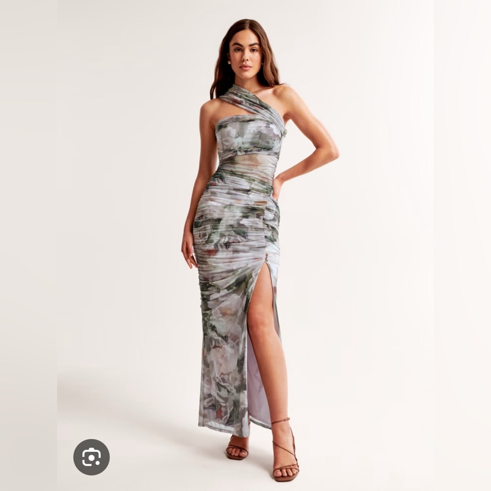 Abercrombie asymmetrical mesh dress